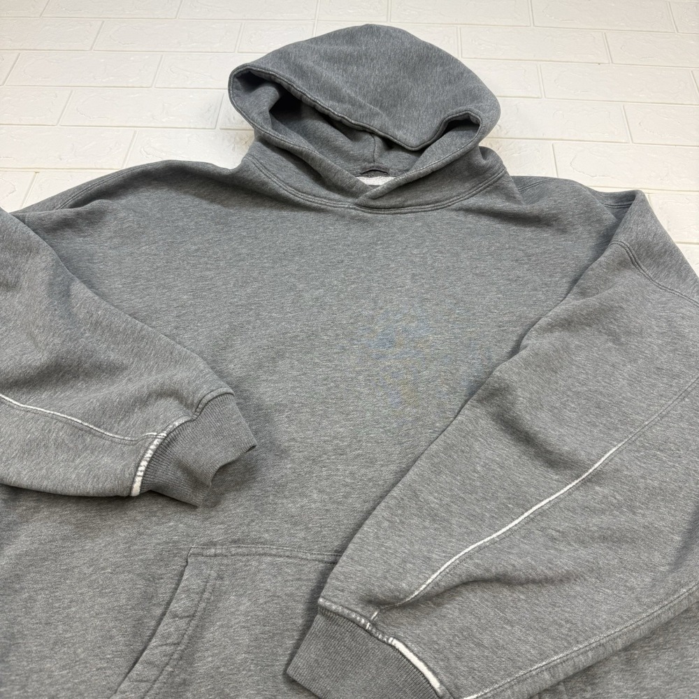 Abercrombie & Fitch Mens Grey Hoodie Size XXL Oversized Soft A&F Essentials